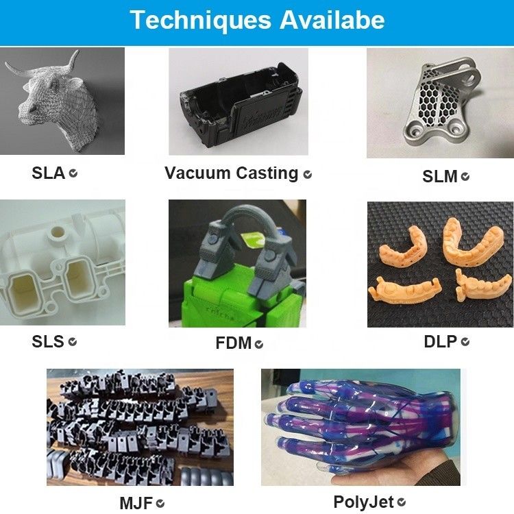 Ελαστικό καουτσούκ Custom Plastic Parts ASB POM PP PE Vacuum Casting για 3D πρωτότυπα