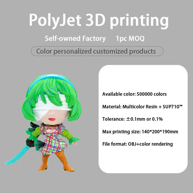 Υλικό RESIN Πλήρης χρωματική 3D εκτύπωση Polyjet Για ιατρικά αρχεία STL πρωτότυπου